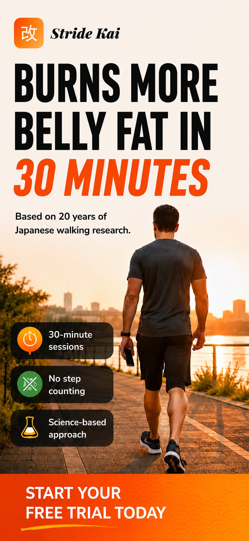 Stride Kai burns more belly fat in 30 minutes